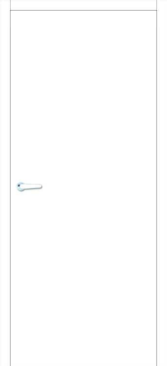 Complete binnendeur Invisible Flat wit 201,5x63cm tubespaan omkeerbaar + deurkast 20cm