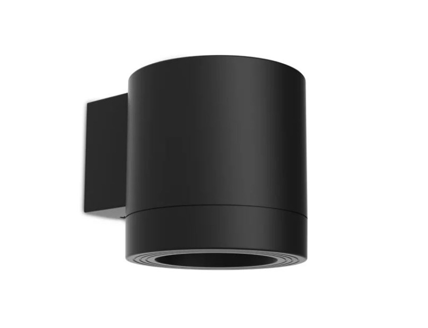 Applique murale extérieur - noir - 11x13,6x11,3cm - GU10 - 1x5W - IP44