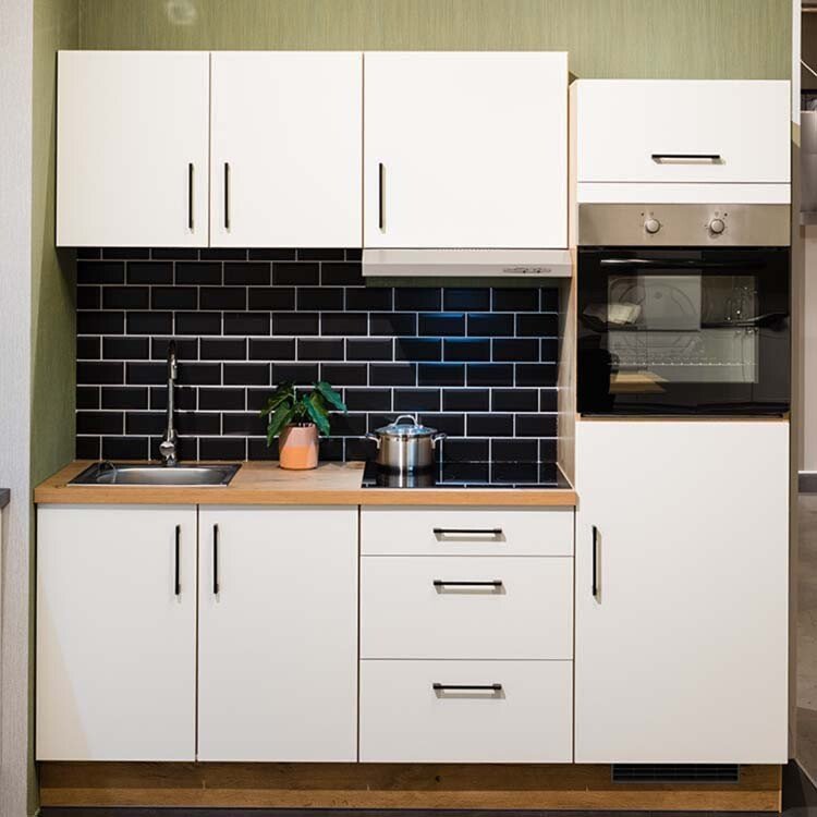 Cuisine compacte blanche
