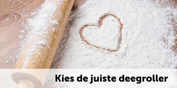 Deegroller met bloem